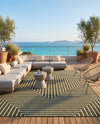 Urban Terrace Collection Area Rug -  Astoria (Green) Rectangle Green  lifestyle 11