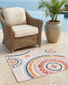Seaside Blooms Collection Area Rug -  Eden Rectangle Pink  lifestyle 70