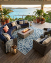 Seaside Haven Rugs Collection Area Rug -  Harbor Rectangle Blue  lifestyle 8