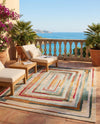 Outdoor Marrakesh Collection Area Rug -  Ouarzazate Rectangle Multi Beige  lifestyle 23