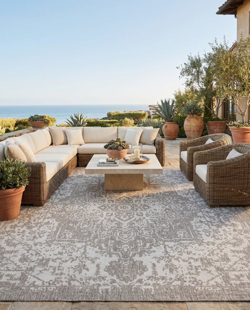 Urban Oasis Rugs Collection Area Rug -  Penthouse (Gray) Square Gray  lifestyle 27
