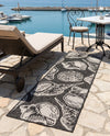 Seaside Haven Rugs Collection Area Rug -  Lighthouse (Black and White) Runner Black and White  lifestyle 68