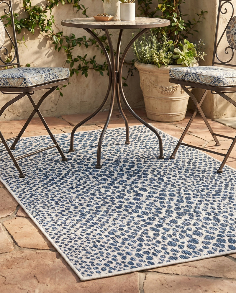 Urban Oasis Rugs Collection Area Rug -  Terrace (Blue) Rectangle Blue  lifestyle 23