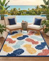 Caribbean Terrace Collection Area Rug -  Nevis Rectangle White  lifestyle 9