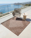 Urban Terrace Collection Area Rug -  Chelsea (Brown) Square Brown  lifestyle 15