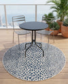 Urban Oasis Rugs Collection Area Rug -  Terrace (Blue) Round Blue  lifestyle 43