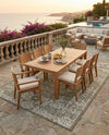 Patio Heritage Collection Area Rug - Savannah (Green) Rectangle Green  lifestyle 28