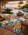 Seaside Haven Rugs Collection Area Rug -  Nautical Rectangle Multi  lifestyle 24