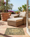 Patio Heritage Collection Area Rug -  Haven Rectangle Green  lifestyle 43