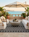 Urban Oasis Rugs Collection Area Rug -  Boulevard (Charcoal Gray) Square Charcoal Gray  lifestyle 43