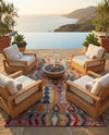 Urban Terrace Collection Area Rug -  Arcade Rectangle Multi  lifestyle 45