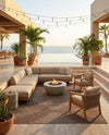 Urban Terrace Collection Area Rug -  Chelsea (Brown) Rectangle Brown  lifestyle 9
