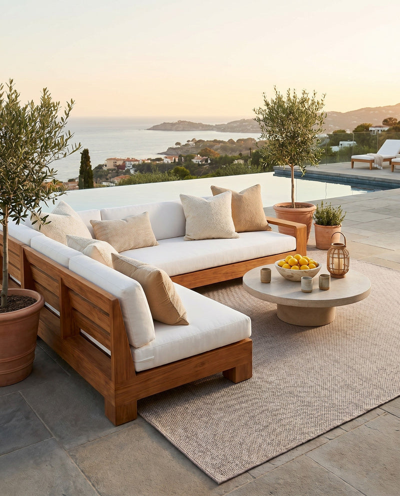 Seaside Serenity Collection Area Rug - Veranda (Beige) Rectangle Beige  lifestyle 23