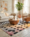 Urban Terrace Collection Area Rug -  Piazza Rectangle White and Black  lifestyle 20