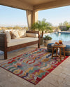Urban Terrace Collection Area Rug -  Arcade Rectangle Multi  lifestyle 30