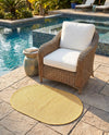 Seaside Serenity Collection Area Rug - Veranda (Corn Harvest Yellow) Oval Corn Harvest Yellow  lifestyle 28