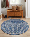 Savannah Pergola Collection Area Rug -  Pergola (Blue) Round Blue  lifestyle 90