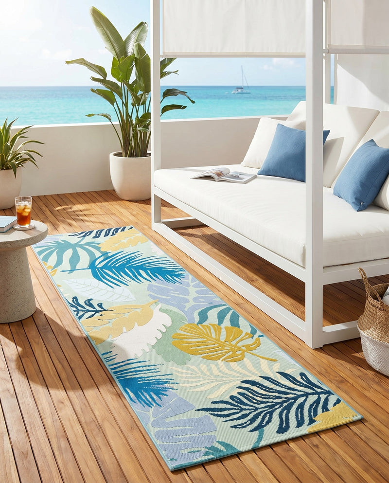 Seaside Blooms Collection Area Rug -  Sunkiss Runner Multi  lifestyle 58