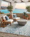Savannah Escape Collection Area Rug - Serengeti Rectangle Teal  lifestyle 21