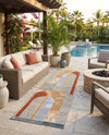 Urban Terrace Collection Area Rug -  Deck Runner Multi  lifestyle 40