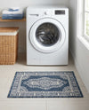 Patio Heritage Collection Area Rug -  Biloxi Rectangle Blue  lifestyle 21