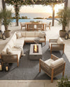 Seaside Serenity Collection Area Rug - Veranda (Black) Square Black  lifestyle 50