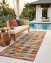 Coastal Terrace Collection Area Rug -  Harbor Runner Multi  lifestyle 45