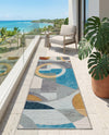 Urban Terrace Collection Area Rug -  Loggia Runner Multi  lifestyle 61