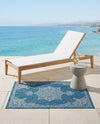 Patio Heritage Collection Area Rug -  Charleston (Teal) Rectangle Teal  lifestyle 31