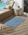 Seaside Serenity Collection Area Rug - Veranda (Blue) Rectangle Blue  lifestyle 44