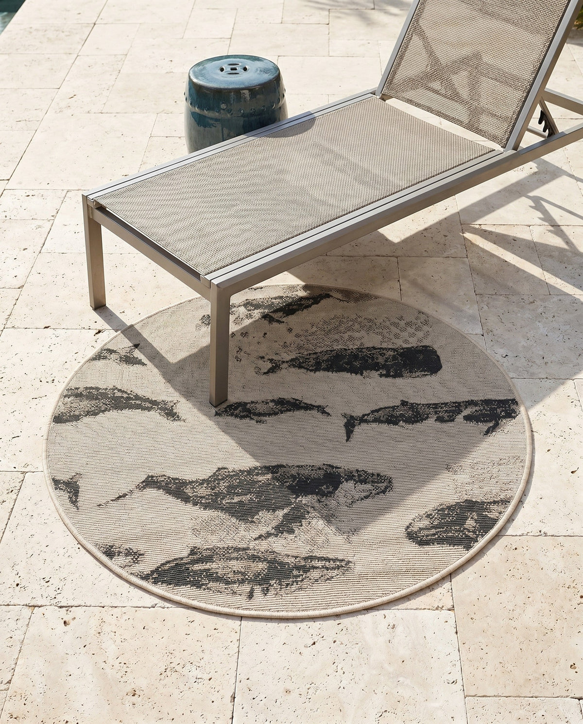 Seaside Haven Rugs Collection Area Rug -  Seabreeze Round Beige  lifestyle 91