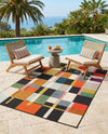 Outdoor Marrakesh Collection Area Rug -  Tangier Rectangle Multi  lifestyle 16