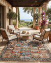 Patio Heritage Collection Area Rug -  Oasis Rectangle Multi  lifestyle 28