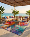 Urban Terrace Collection Area Rug -  Laneway Rectangle Multi  lifestyle 31