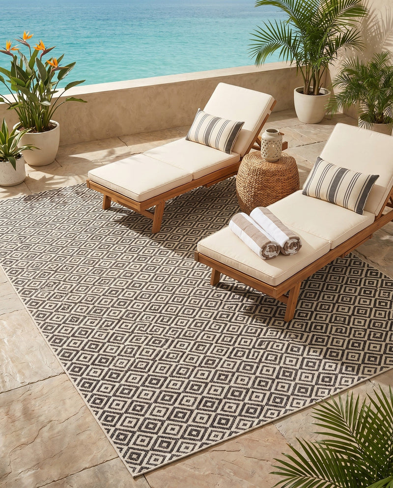 Urban Oasis Rugs Collection Area Rug -  Rooftop (Charcoal Gray) Rectangle Charcoal Gray  lifestyle 41