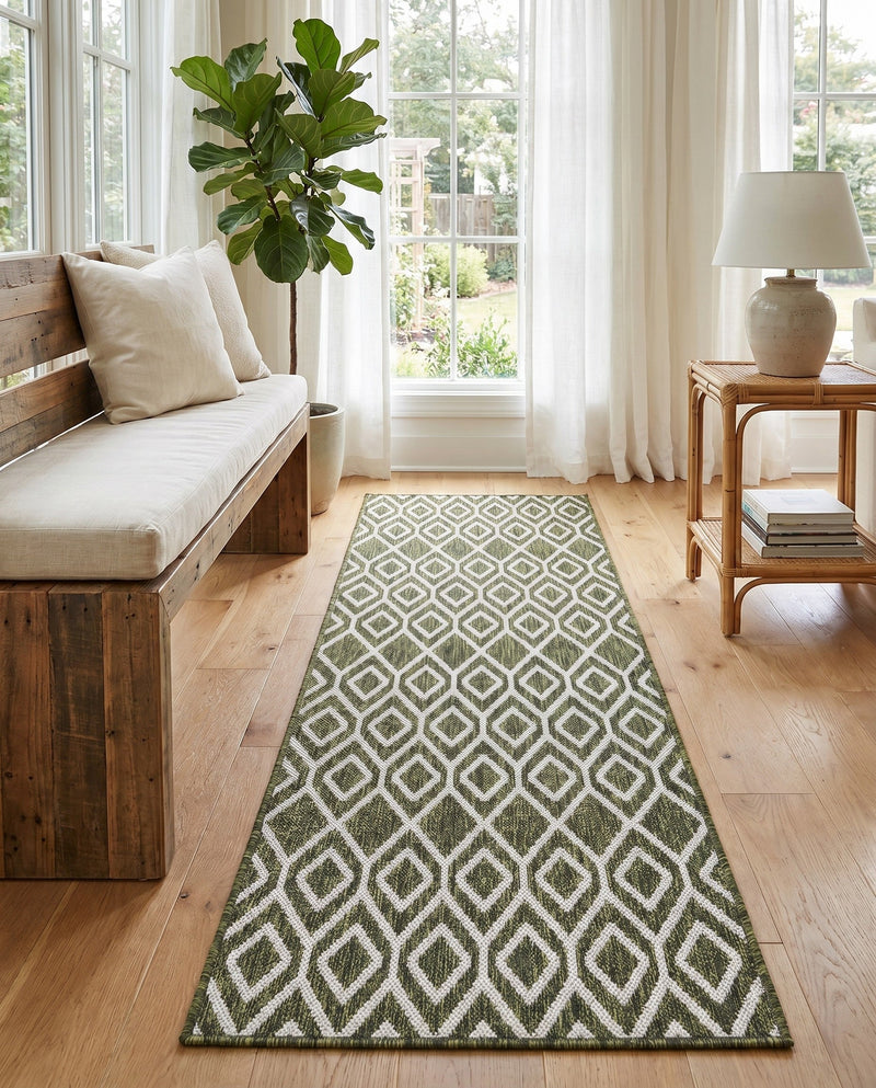Urban Oasis Rugs Collection Area Rug -  Boulevard (Green) Runner Green  lifestyle 46