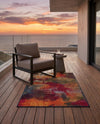 Urban Terrace Collection Area Rug -  Atrium Rectangle Multi  lifestyle 29