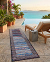 Urban Terrace Collection Area Rug -  Oasis Runner Multi  lifestyle 74
