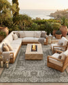 Patio Heritage Collection Area Rug - Savannah (Green) Rectangle Green  lifestyle 29