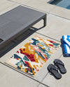Outdoor Marrakesh Collection Area Rug -  Meknes Rectangle Multi  lifestyle 6