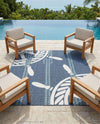 Seaside Haven Rugs Collection Area Rug - Harbor Square Navy Blue  lifestyle 33
