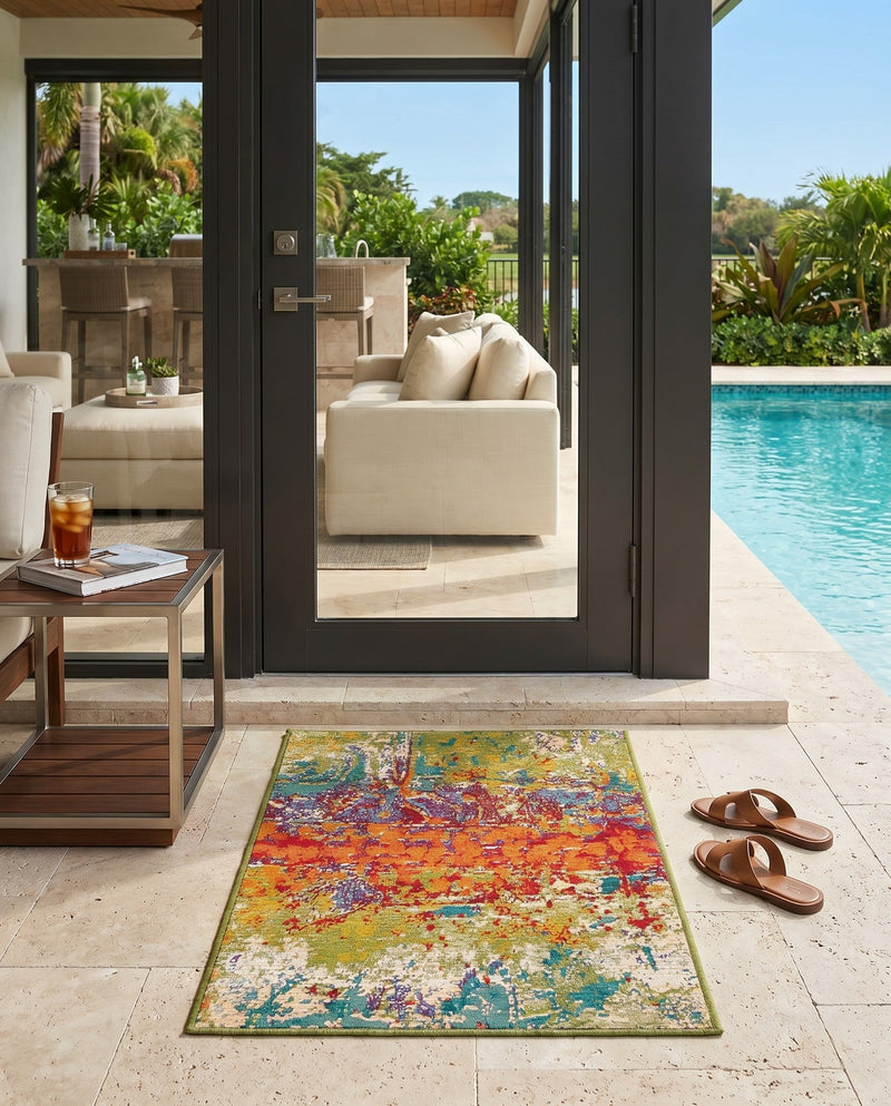 Urban Terrace Collection Area Rug -  Terrace Rectangle Multi  lifestyle 25