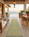 Savannah Escape Collection Area Rug -  Amazon (Blue Yellow) Runner Blue Yellow  lifestyle 61