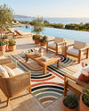Urban Terrace Collection Area Rug -  Piazza Rectangle Multi  lifestyle 10