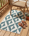 Urban Oasis Rugs Collection Area Rug -  Highrise (Teal) Rectangle Teal  lifestyle 26
