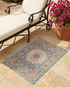Patio Heritage Collection Area Rug -  Bower Rectangle Blue  lifestyle 21
