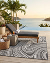 Urban Terrace Collection Area Rug - Soho Rectangle Charcoal  lifestyle 75