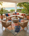 Seaside Blooms Collection Area Rug -  Tranquil Rectangle Multi  lifestyle 46