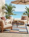 Caribbean Terrace Collection Area Rug -  Jamaica Rectangle Ivory  lifestyle 5