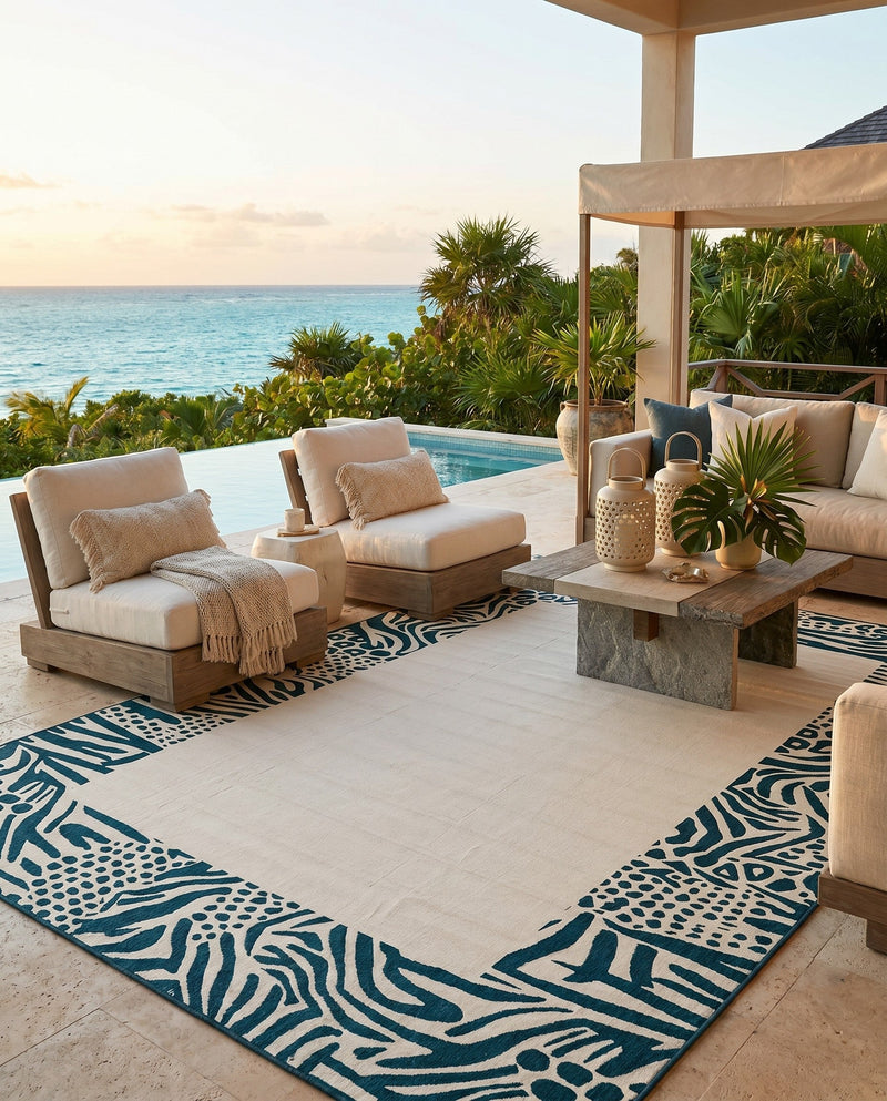Savannah Escape Collection Area Rug - Serengeti Rectangle Ivory  lifestyle 11
